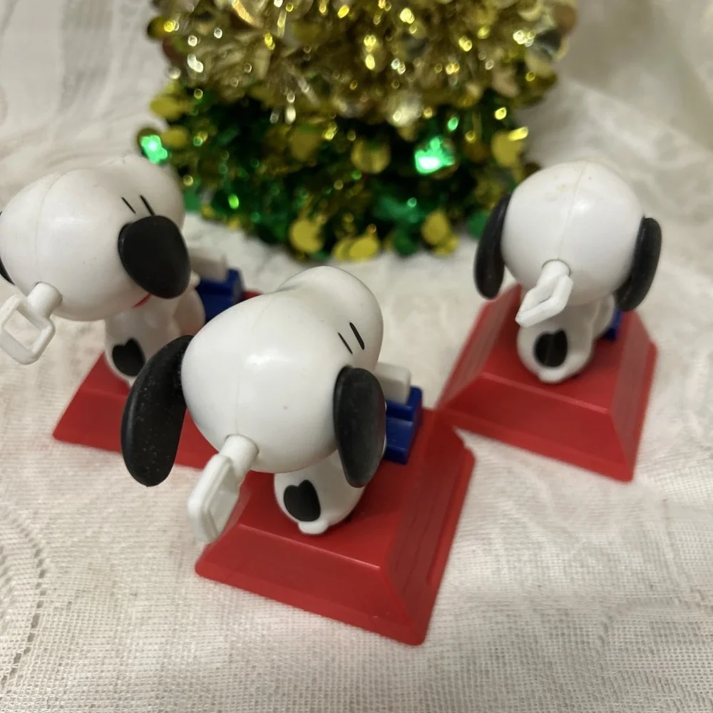 The Peanuts Snoopy 2018 McDonalds‎ Happy Meal Toys - Lot of 3 Stocking Stuffers